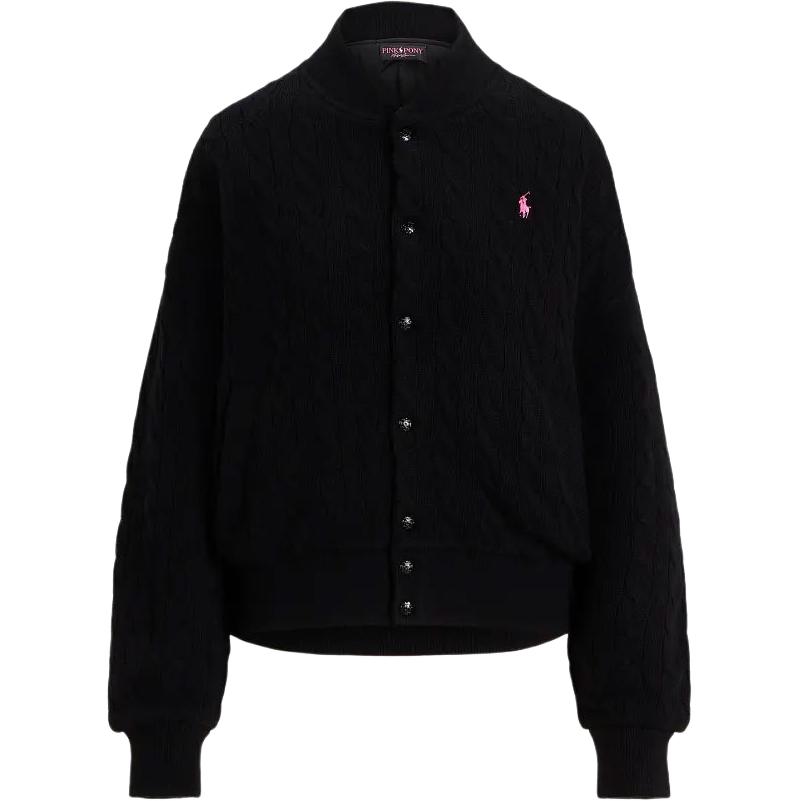 

Polo Ralph Lauren Розовый кардиган с косами и пуговицами