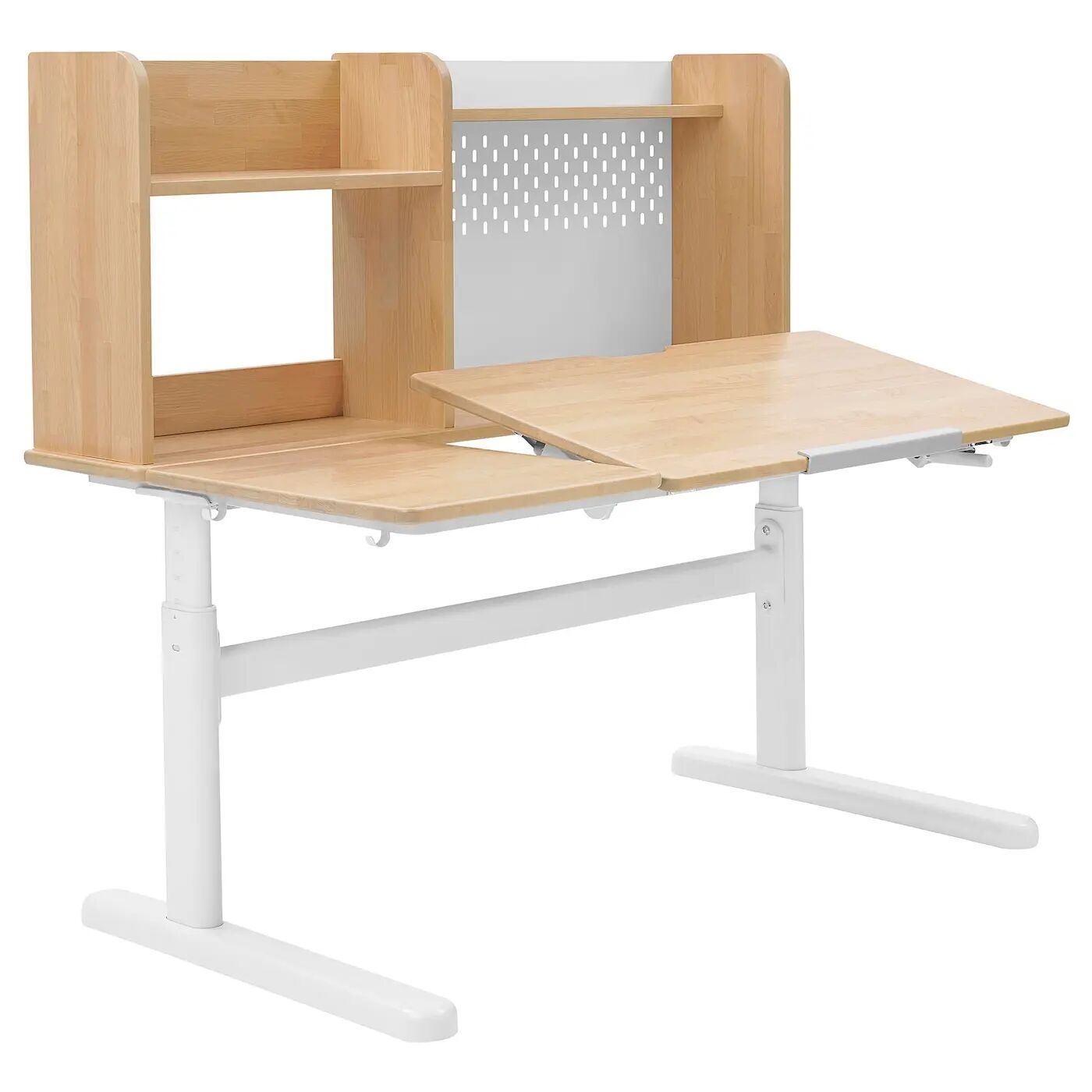 Рабочий стол BERGLÄRKA IKEA, 120x70 см, цвет solid birch/tiltable
