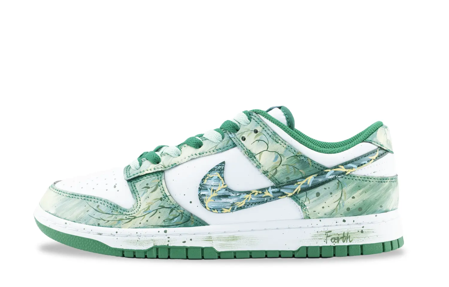 

Nike Данк лоу топ скейтборд обувь унисекс зелёный, цвет Green