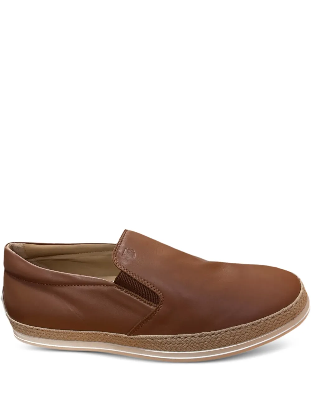

Лоферы с плетеной отделкой TOD'S, коричневый