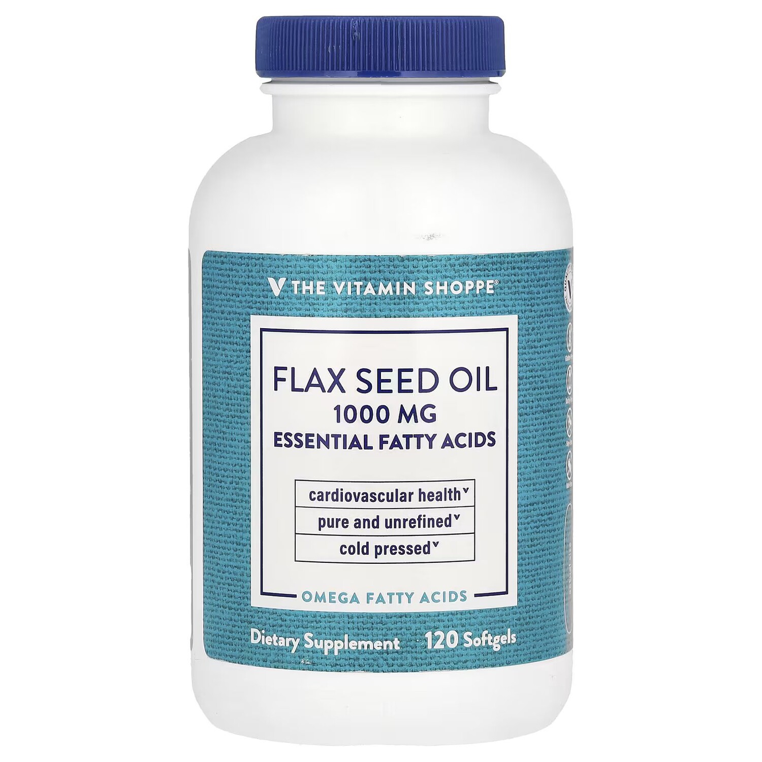 

Масло семян льна, 1000 мг, 120 мягких таблеток The Vitamin Shoppe