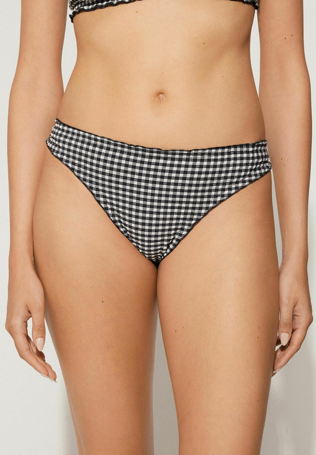 

Плавки бикини BASIC VICHY BRASILIAN Tezenis, черный