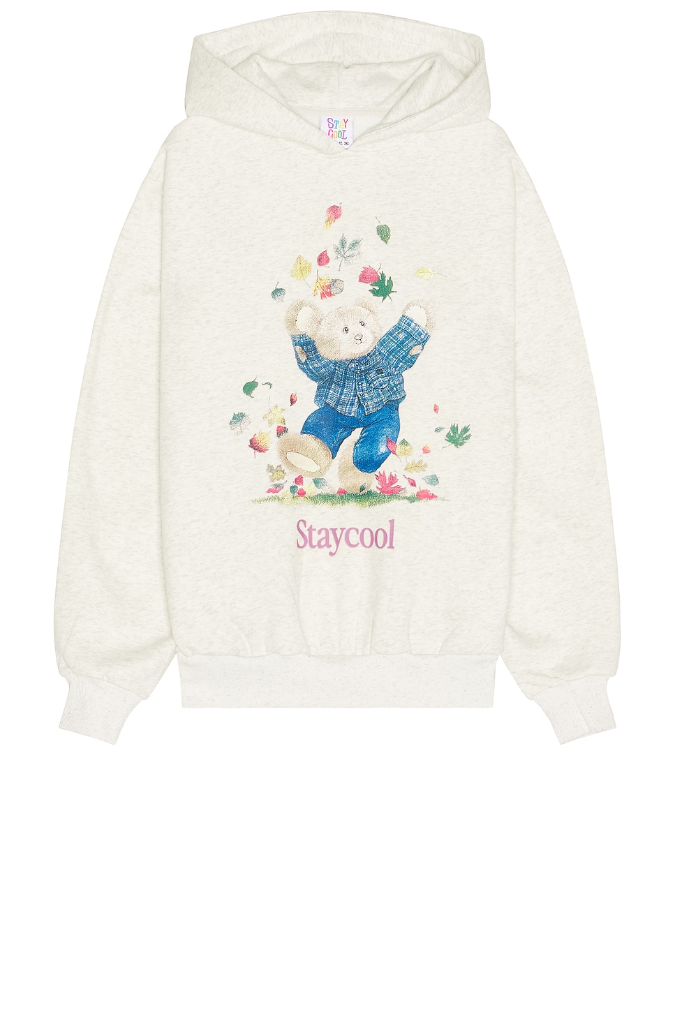 

Толстовка с капюшоном в деревенском стиле с медведем Stay Cool, цвет oatmeal heather