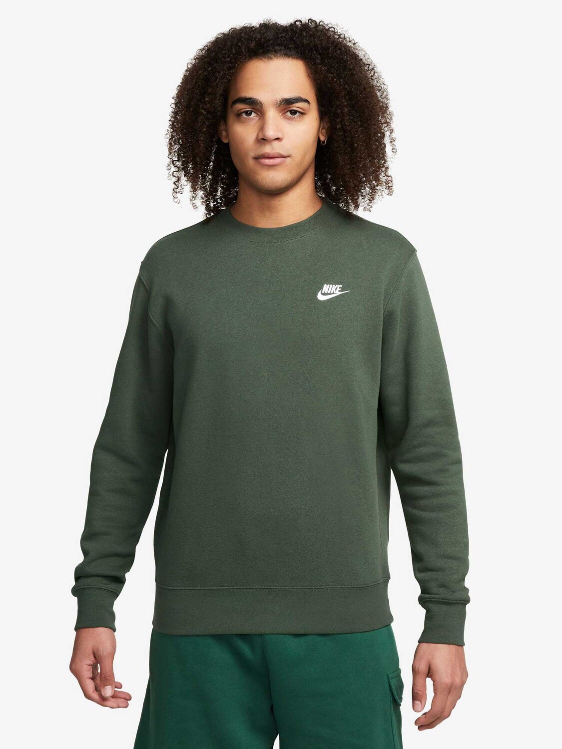 

Блуза Nike M NSW CLUB CRW BB, зеленый