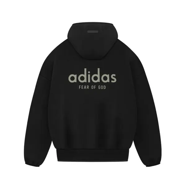 Толстовка adidas x Fear of God Athletics Heavy Fleece 'Black', черный — фото 2