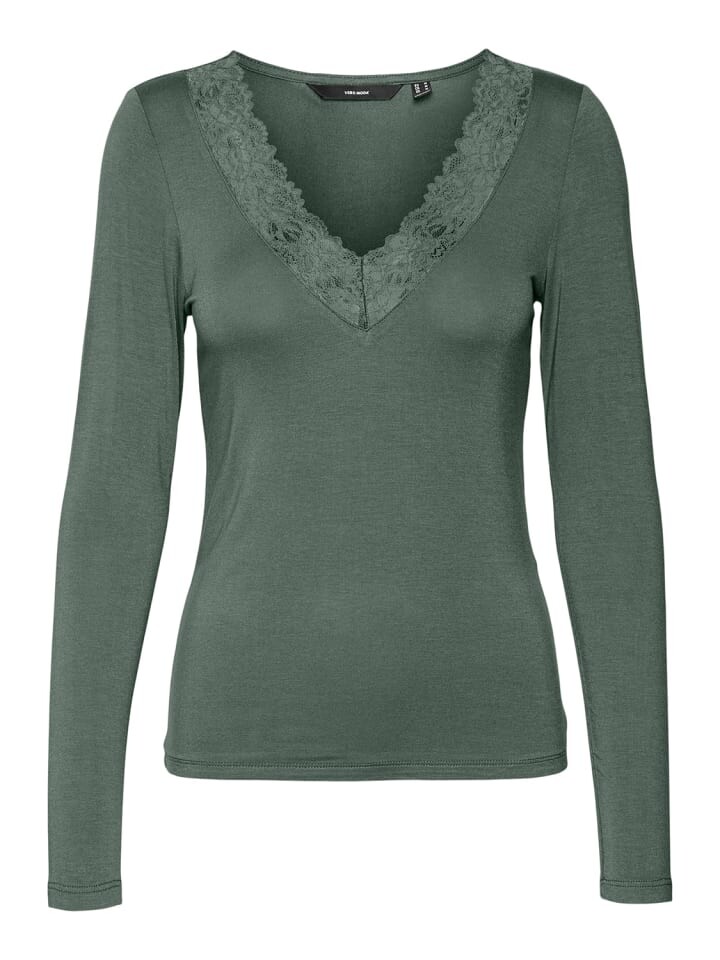 

Футболка Vero Moda Langarmshirt ROSA, зеленый