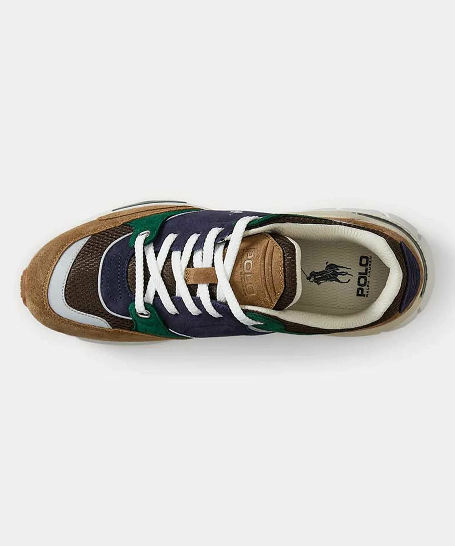 Кроссовки Polo Ralph Lauren RE69 TRACKSTR 250 желто-синего цвета Polo Ralph Lauren, Yellow Navy — фото 3