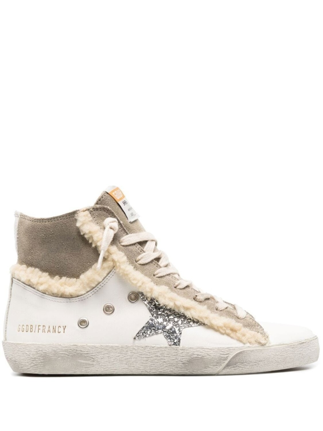 

Golden Goose высокие кеды Francy, белый