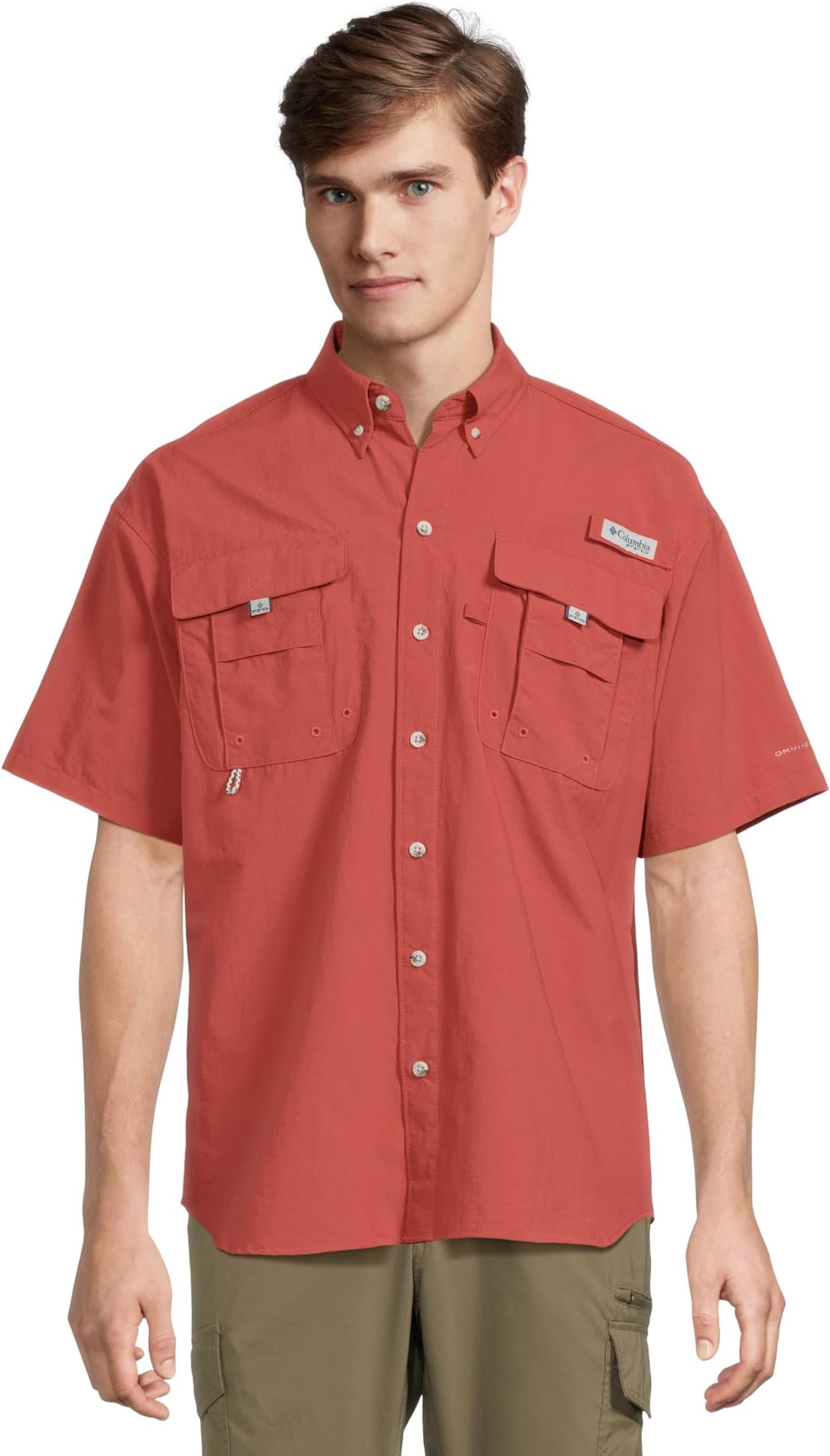 

Рубашка Columbia Bahama II Short Sleeve Shirt, цвет Dusty Crimson