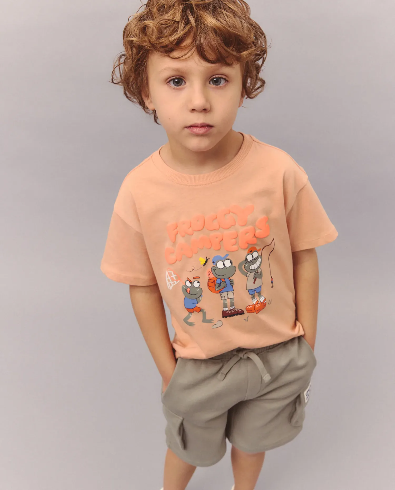 Рубашка с коротким рукавом с рисунком для мальчика Kids El Corte Inglés, розовый