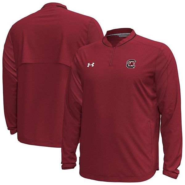 

Мужская куртка с длинными рукавами и молнией до четверти garnet south carolina gamecocks motivate Under Armour
