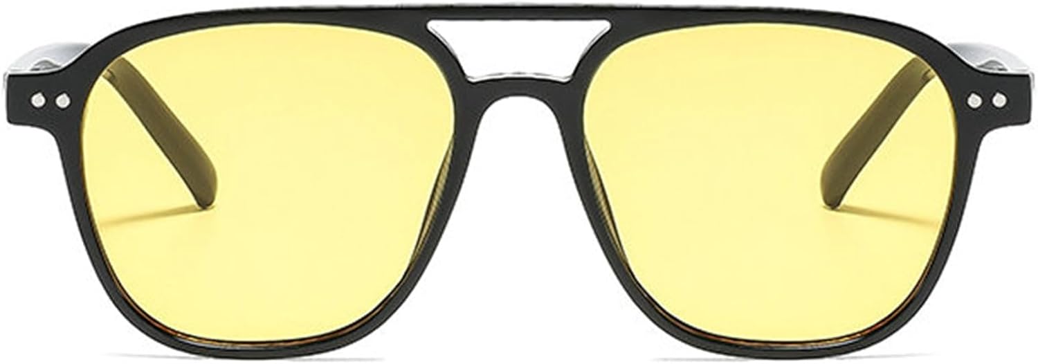 

Willochra Классические солнцезащитные очки-пилот в стиле 70-х, квадратной формы, женские, винтажные, с двойной перемычкой, дизайнерские, модные, зеленые, с леопардовым принтом, C7