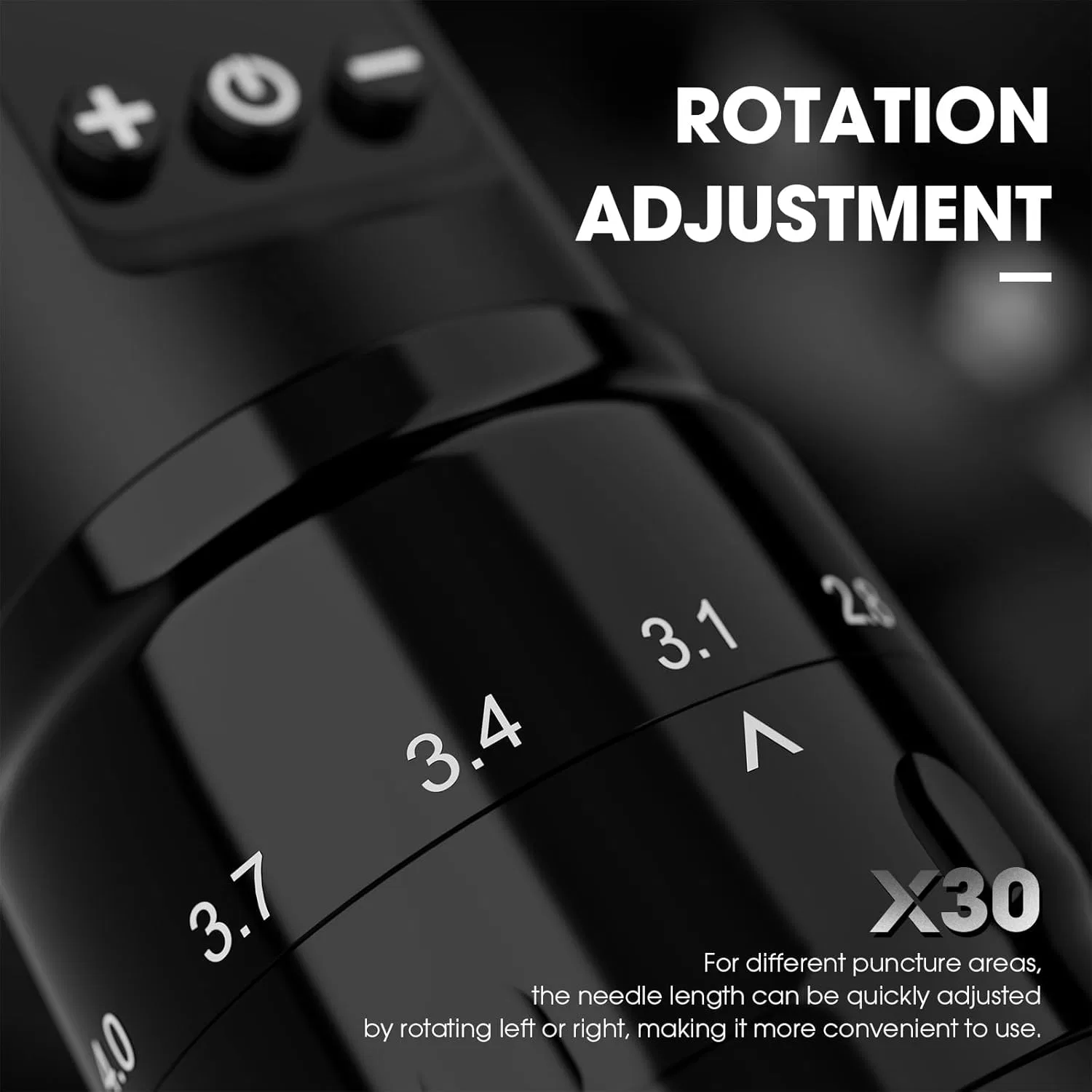 Беспроводной тату-аппарат «X30» с 7 режимами хода и блоком питания от EZ Tattoo Machine Ez Tattoo — фото 3