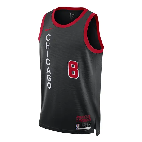 

Майка Nike Dri-FIT NBA Swingman Jersey 2023/24 City Edition 'Chicago Bulls Zach Lavine', черный