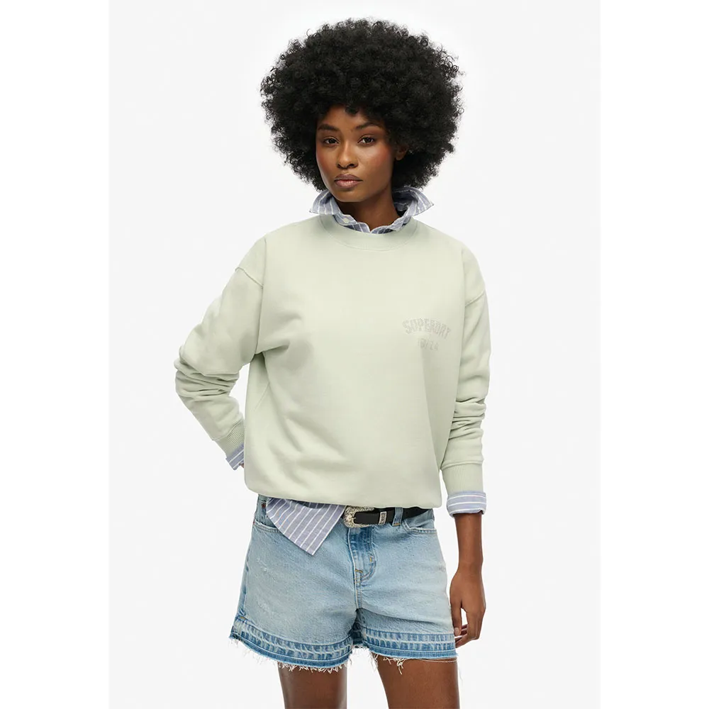 

Толстовка Superdry Sport Luxe Loose, бежевый