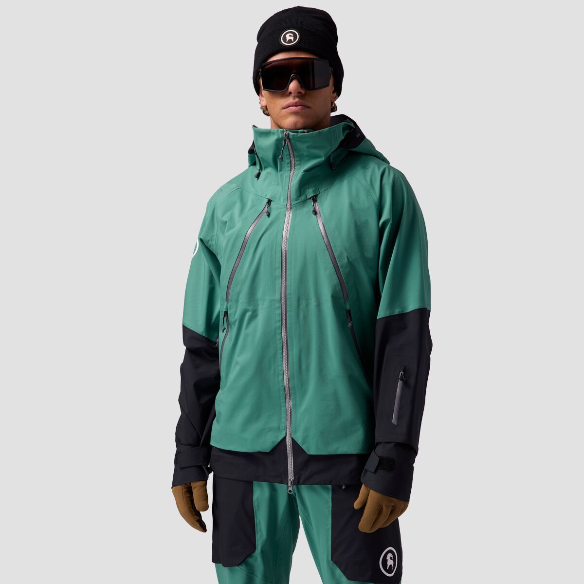 

Кардиган из ткани Gore-Tex 3L Backcountry, зеленый