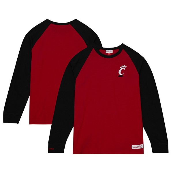 

Мужская красная футболка с длинным рукавом Cincinnati Bearcats Legendary Slub Raglan Mitchell & Ness