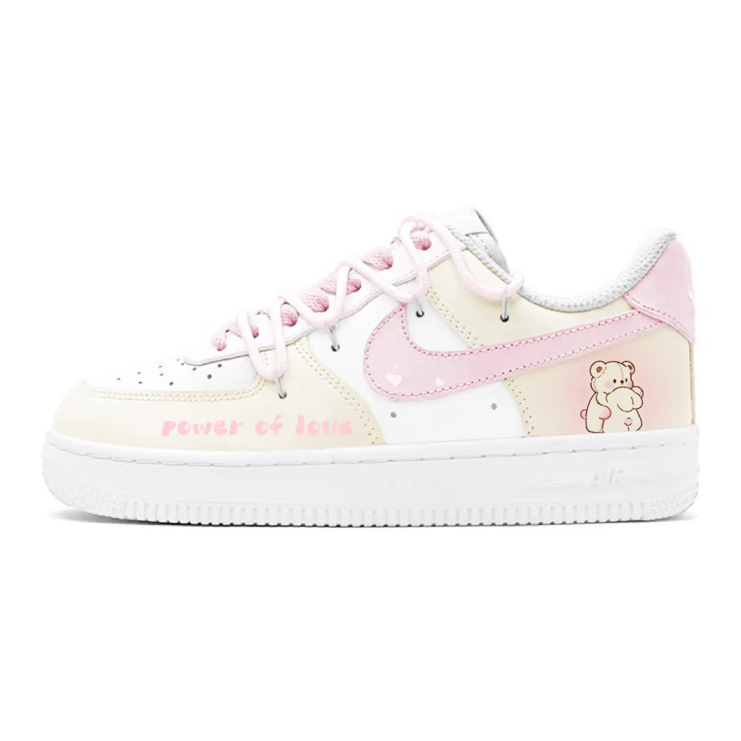 

Кроссовки Air Force 1 с антискользящей амортизацией, износостойкие, низкие, для детей и подростков Nike, белый