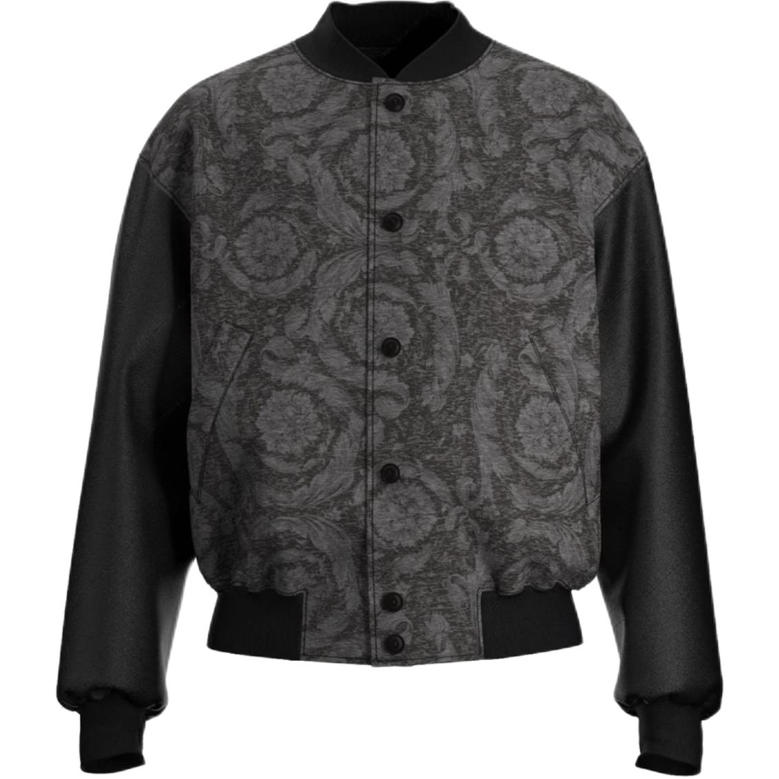 

VERSACE Кожаная куртка мужская, Black