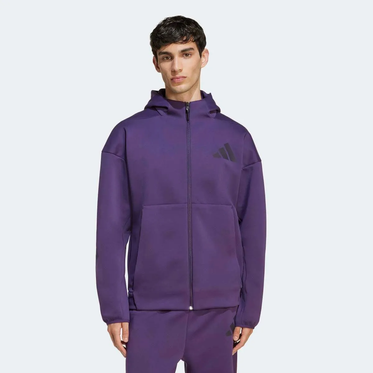 Мужская толстовка ZNE New adidas, фиолетовый — фото 2