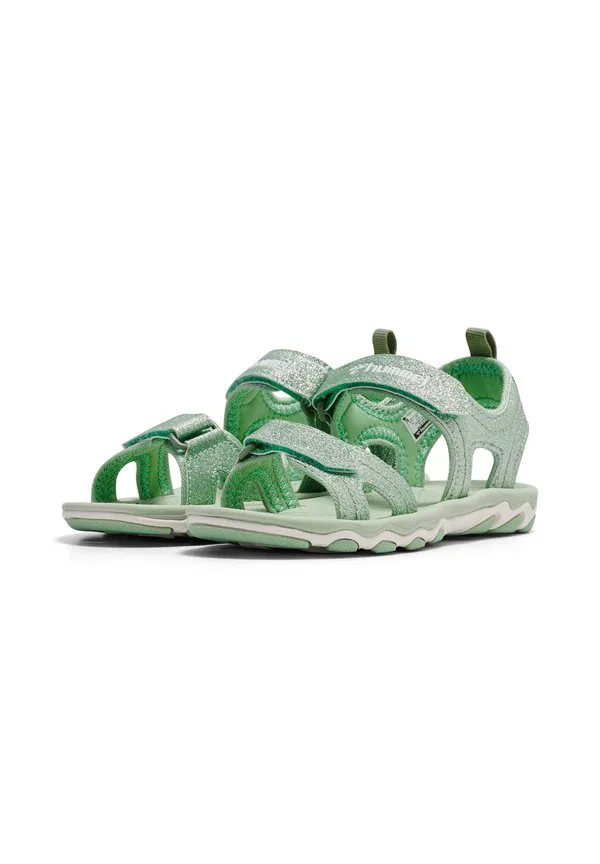 Сандалии для ходьбы glitter jr. Hummel, Frosty Green — фото 2