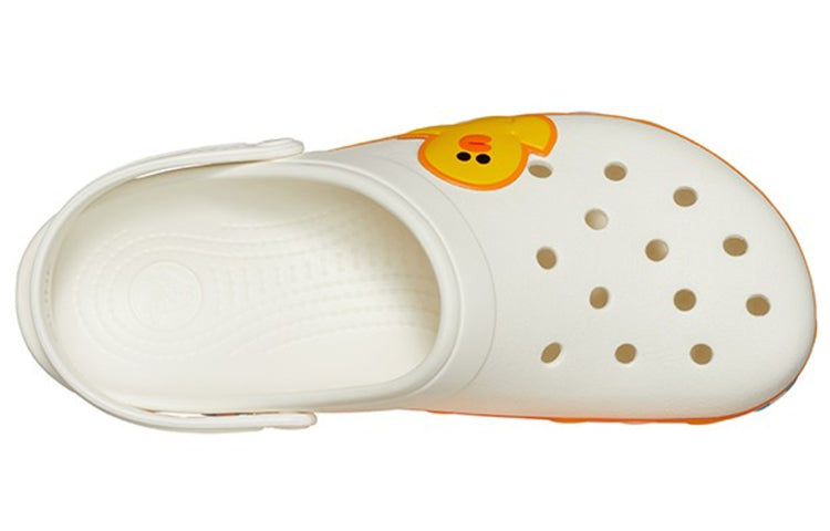 Сандалии Crocs Classic Clog Line Friends Beach White Yellow Unisex Sandals 'White Yellow', желтый — фото 4