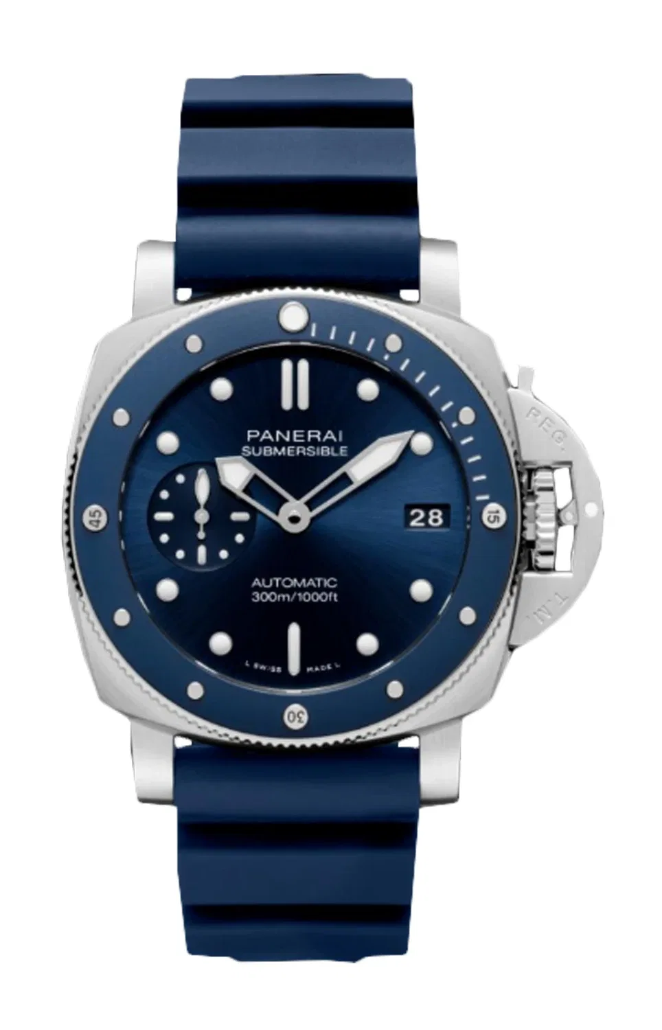 SUBMERSIBLE BLU NOTTE 42 ММ - ДВА РЕМЕШКА - PAM02068 PANERAI, черный — фото 2