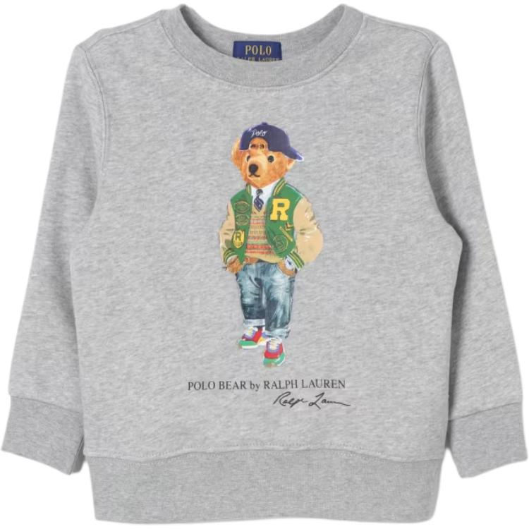 Серая толстовка Kids' Polo Ralph Lauren, серый — фото 3
