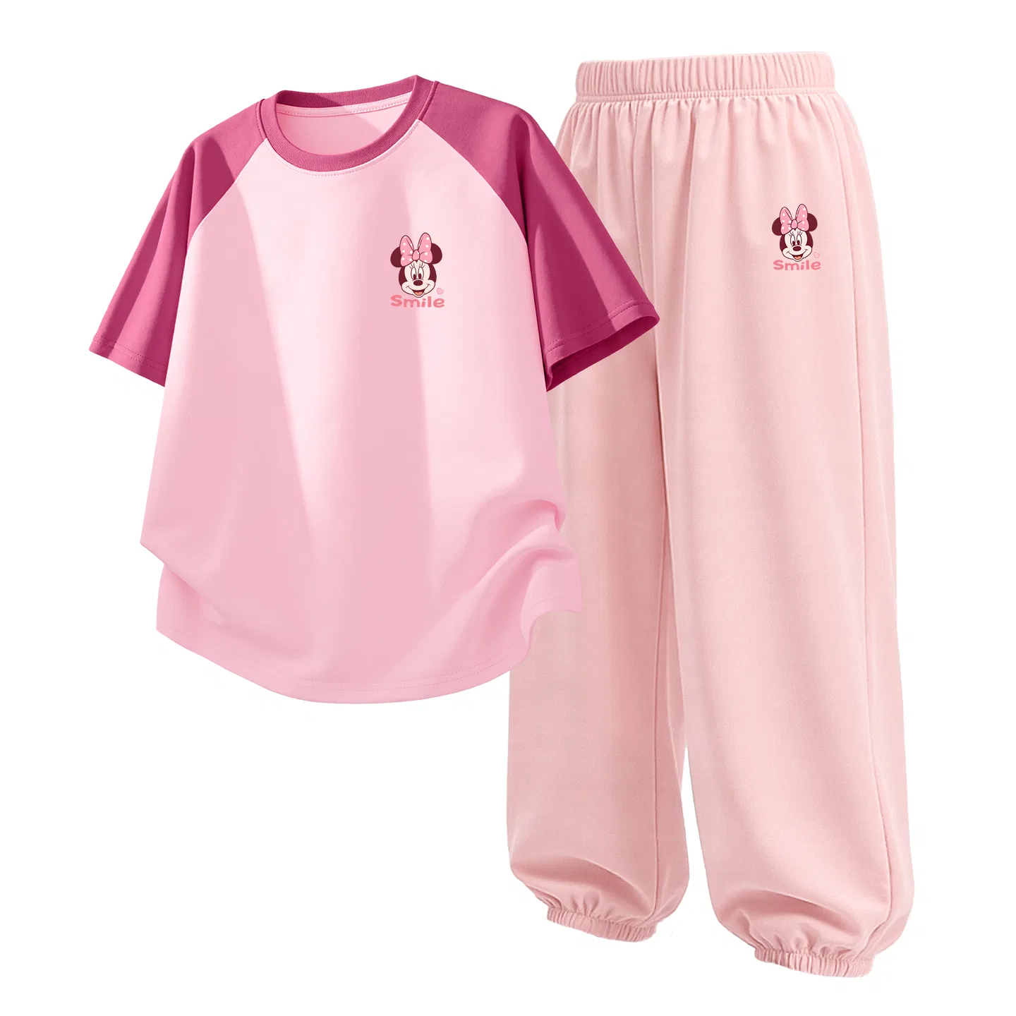Детский спортивный костюм Casual Sportswear 2 Piece Set Disney, Di Smile Nini K Berry Pink+Di Smile Nini K Soft Pink