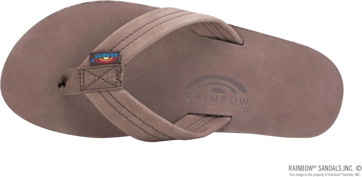 Мужские сандалии Rainbow из двухслойной кожи с поддержкой свода стопы Rainbow Sandals, Expresso Rainbow — фото 3