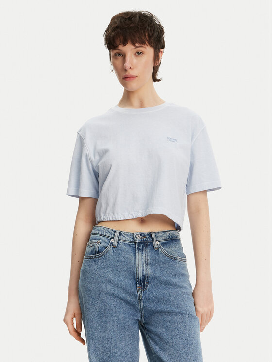 

Футболка свободного кроя DW0DW20324 Tommy Jeans, голубой