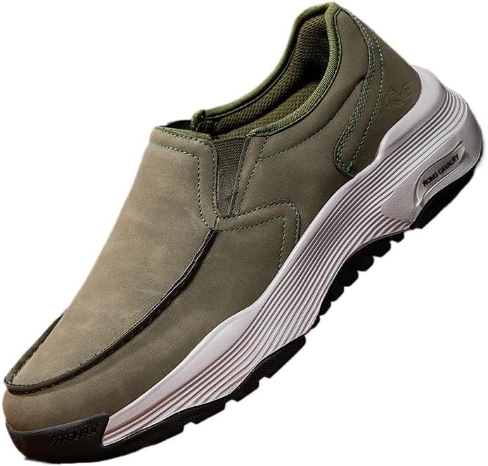 

Мужские повседневные слипоны с поддержкой свода стопы, противоскользящие и удобные для ходьбы Soft Time Toy, зеленый