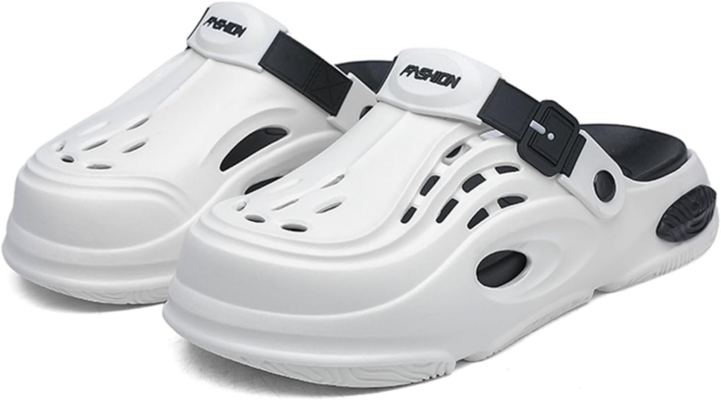 

Садовые сабо для мужчин и женщин, сандалии на пляж с поддержкой свода стопы, унисекс, платформа, классические, водонепроницаемые, легкие Maizun, белый