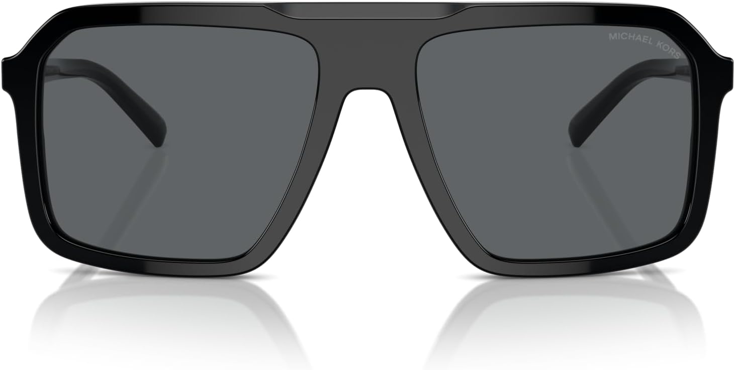 

Michael Kors мужские солнцезащитные очки Mk2218u Murren Universal Fit Square, Black/Dark Grey Solid