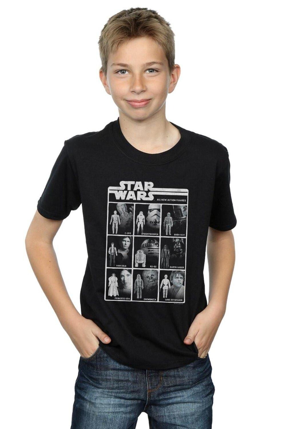 

Футболка с фигурками класса действий Star Wars, черный