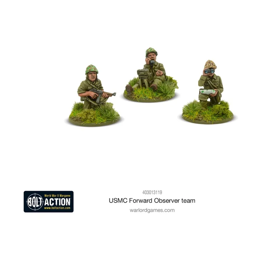 

Группа передовых наблюдателей морской пехоты США, Bolt Action - US Marines (28mm)