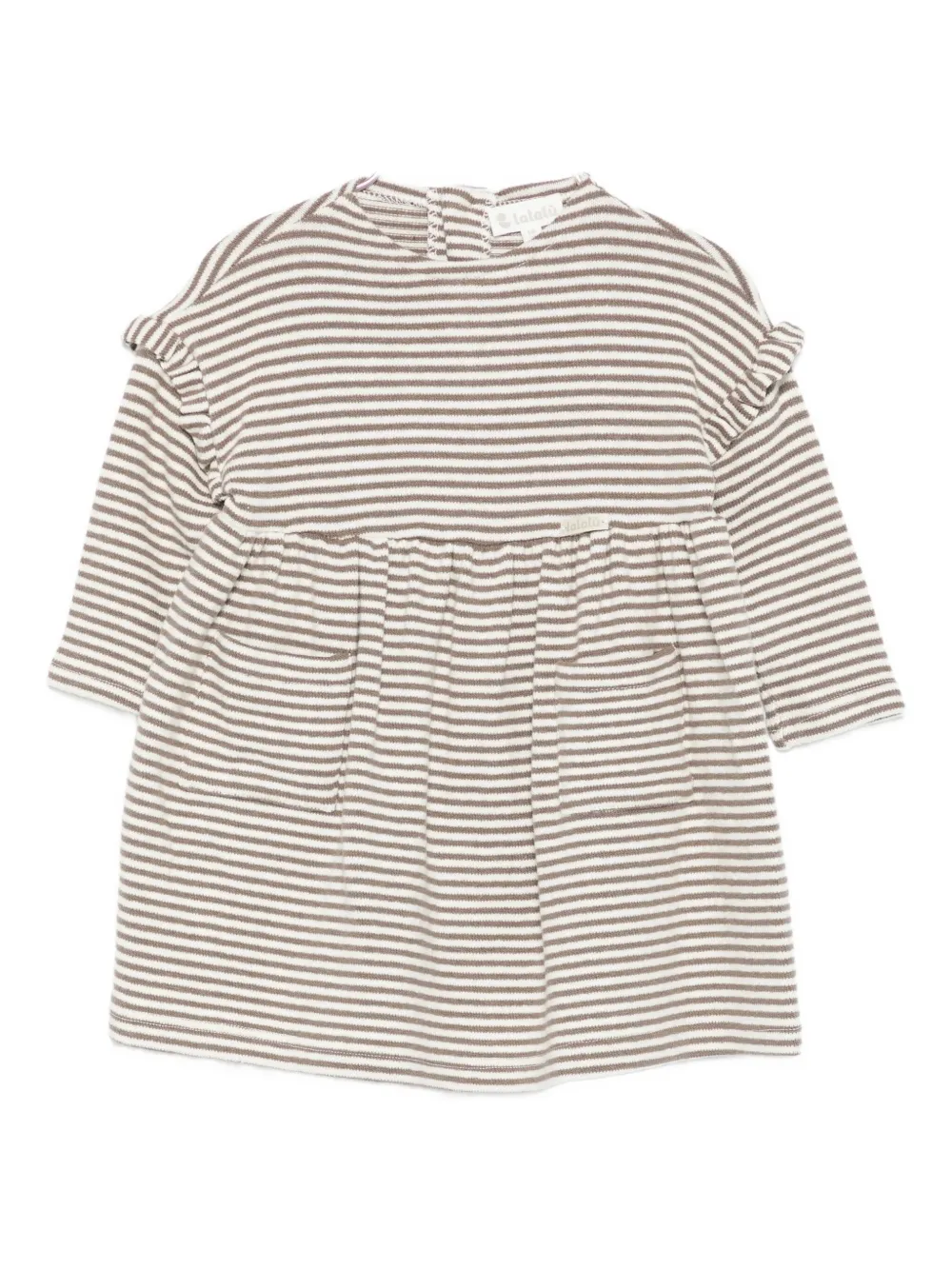 

Полосатый топ с оборками Lalalu, зеленый