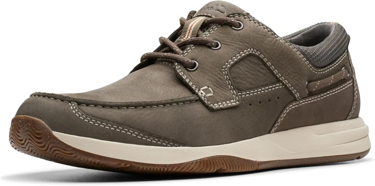 Мужские кроссовки Clarks Sailview LaceBoat, 2-Taupe Nubuck