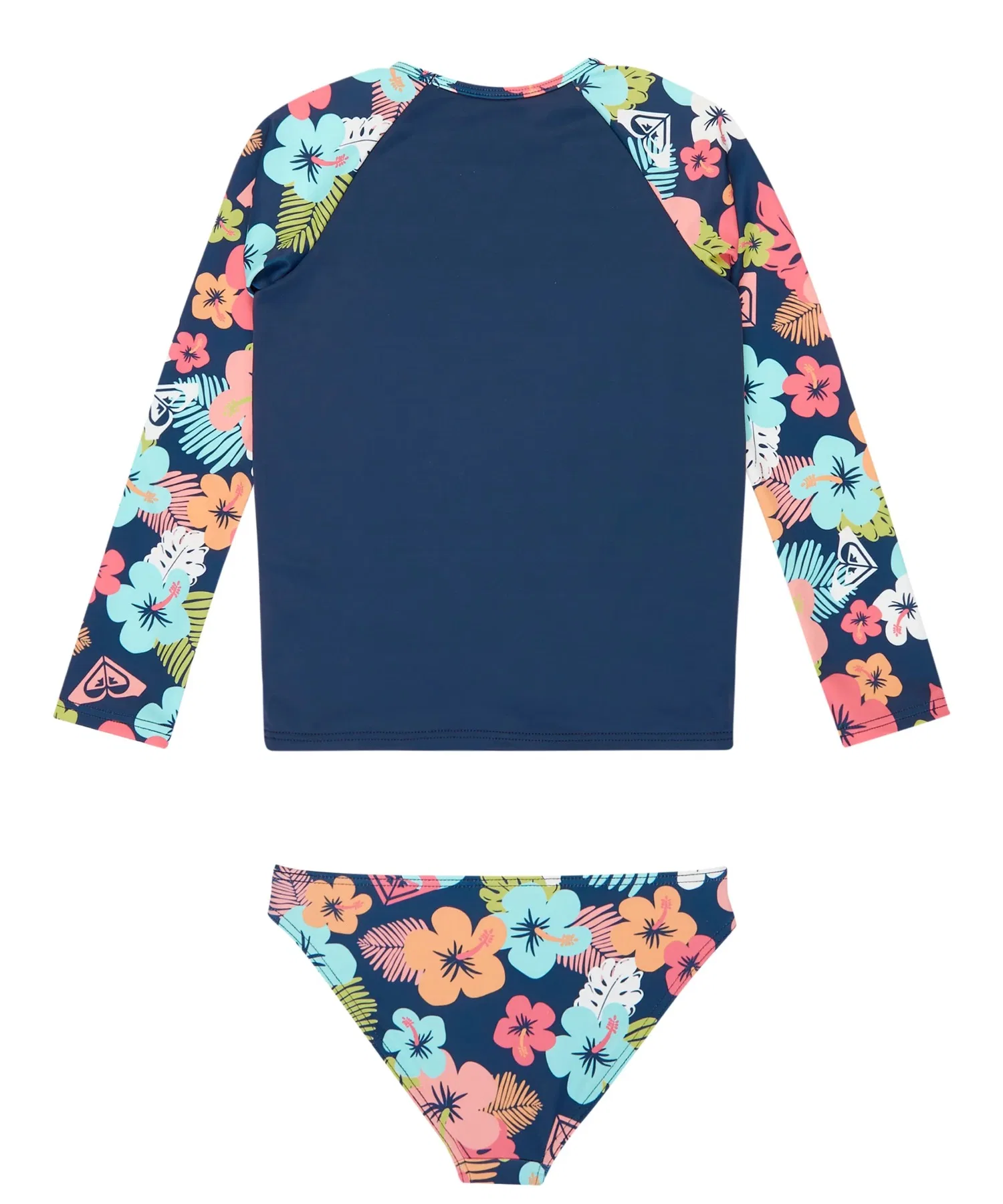 Детский купальник ROXY Kids MORNING FLOWER LYCRA SET [модель весна/лето 2026] / Детский купальник Roxy Kids с длинными рукавами и плавками — фото 2