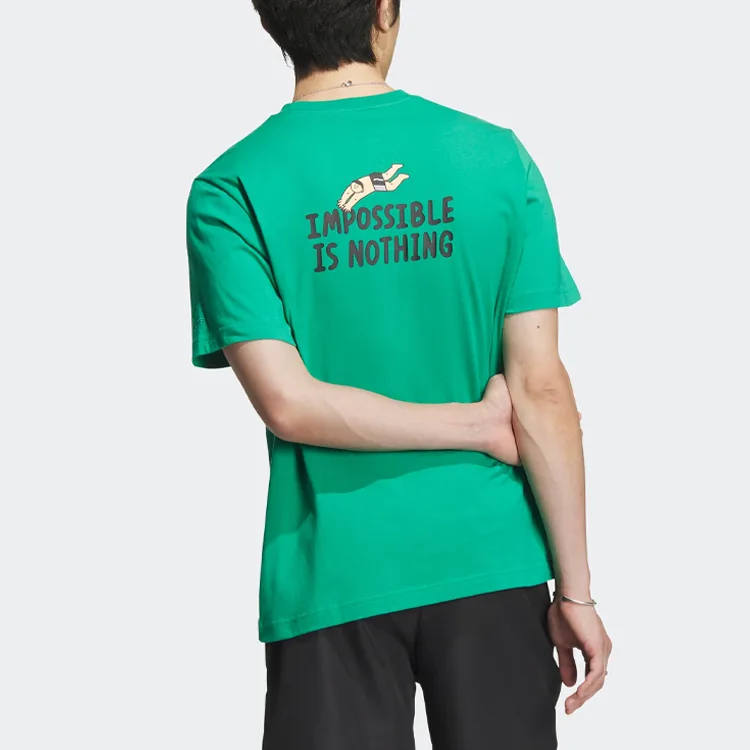 Adidas Футболка мужская, цвет лужайка — фото 4