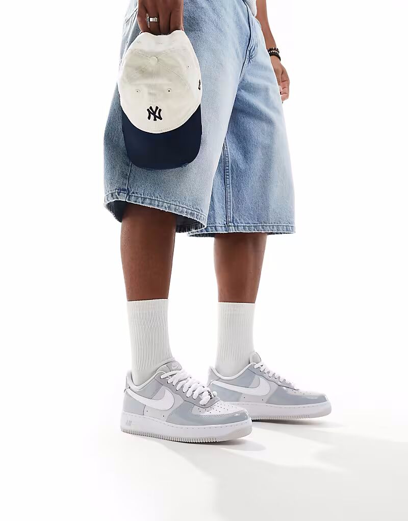 

Nike - Air Force 1 - Кроссовки серого и белого цвета