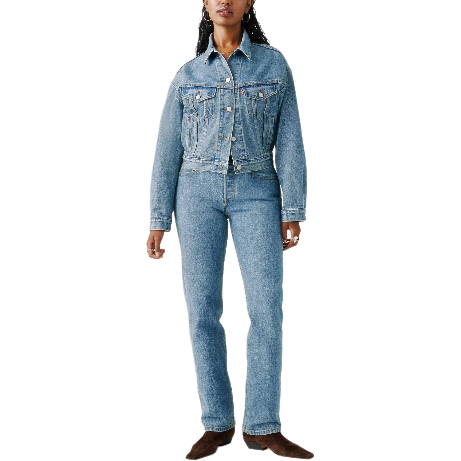 Levi's x Beyoncé FW25 джинсы женские Levis, синий — фото 4
