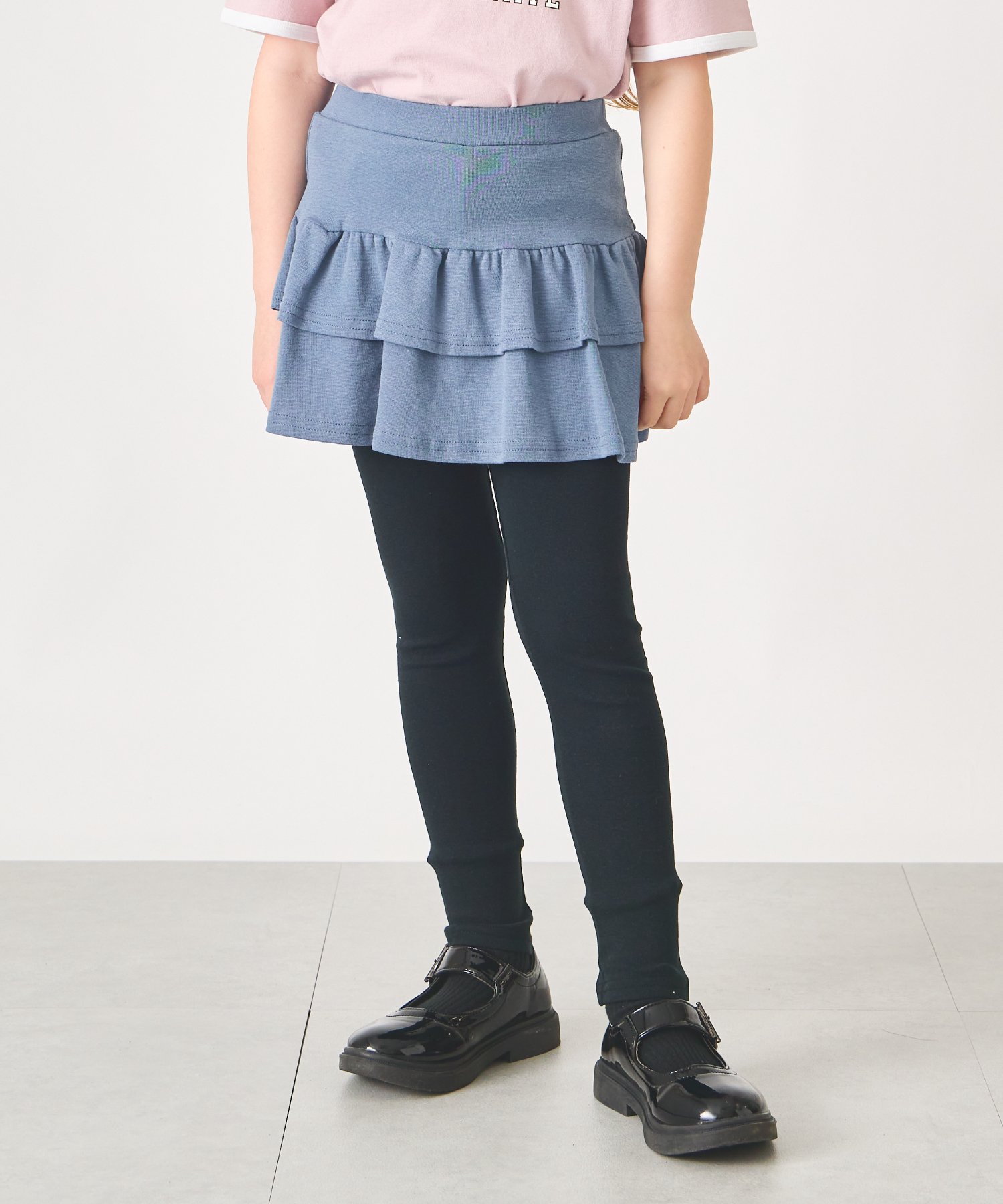 Юбка Эластичные юбки (с двухъярусными оборками) Ever Closet, Ash Blue C