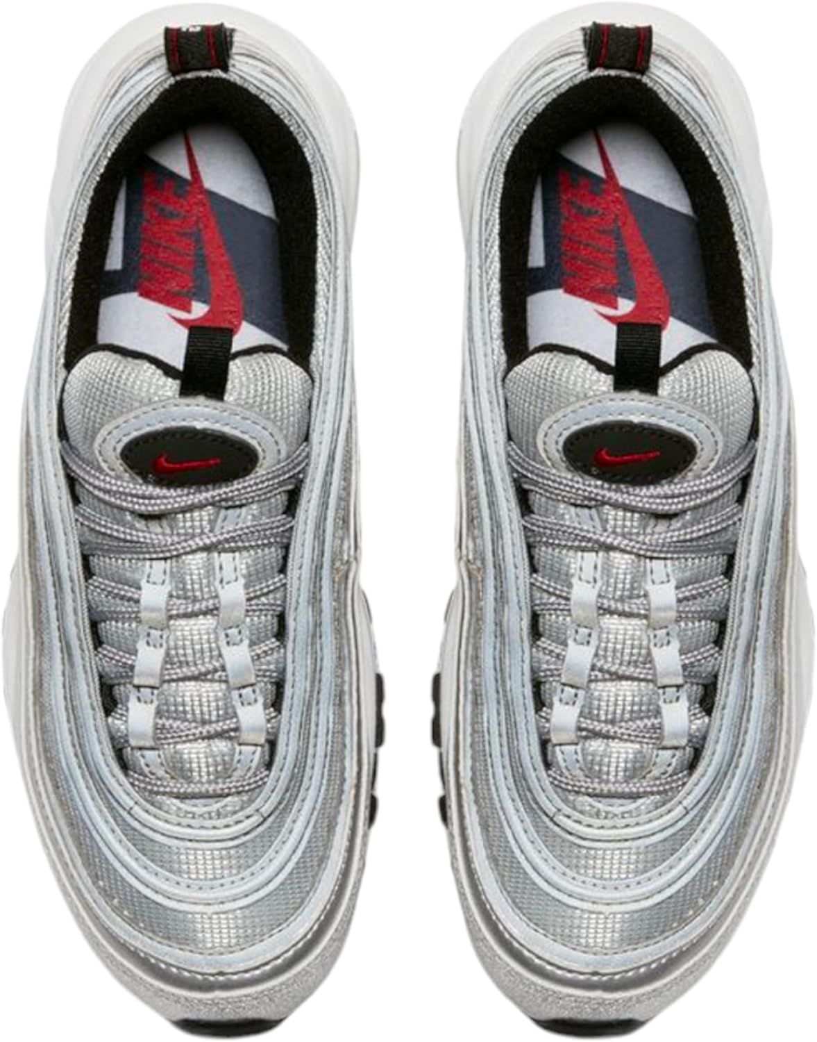 Мужские кроссовки для бега Nike Air Max 97 (GS) Competition, Silver/Red-silver — фото 4