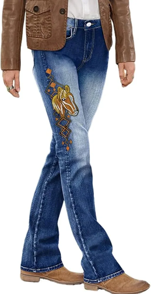 

Женские джинсы скинни с высокой посадкой Plus Size 1X-5X QERINTE