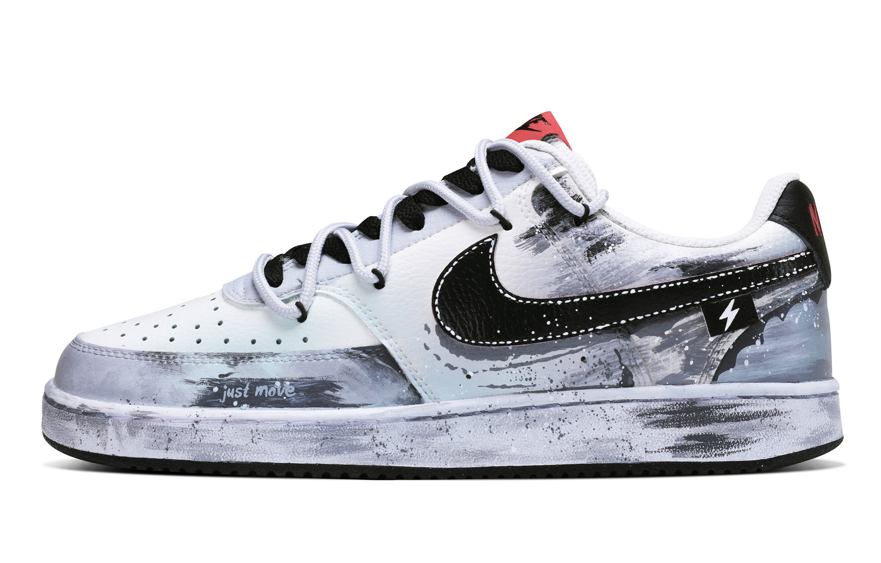 

Nike Низкие износостойкие кроссовки для скейтбординга Court, мужские, серо-черные