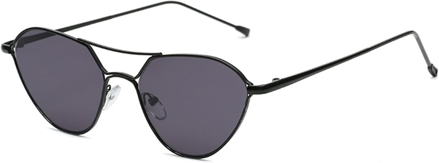 

Солнцезащитные очки XINXIN в маленькой оправе «кошачий глаз» с металлическим покрытием, для мужчин и женщин, идеально подходят для отдыха на пляже и вождения (цвет: D, размер: средний), D