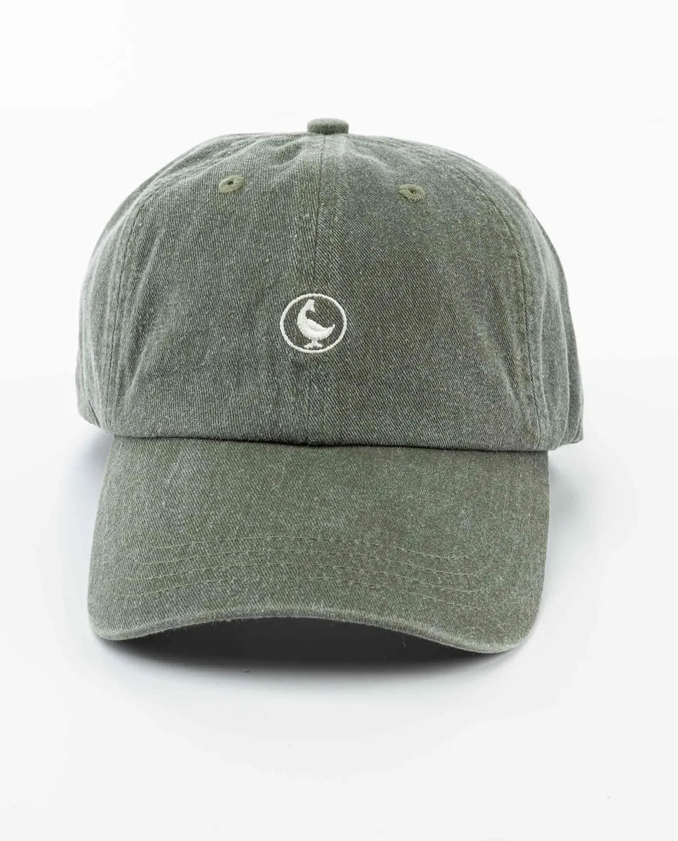 

Кепка из промытого хлопка цвета хаки El Ganso