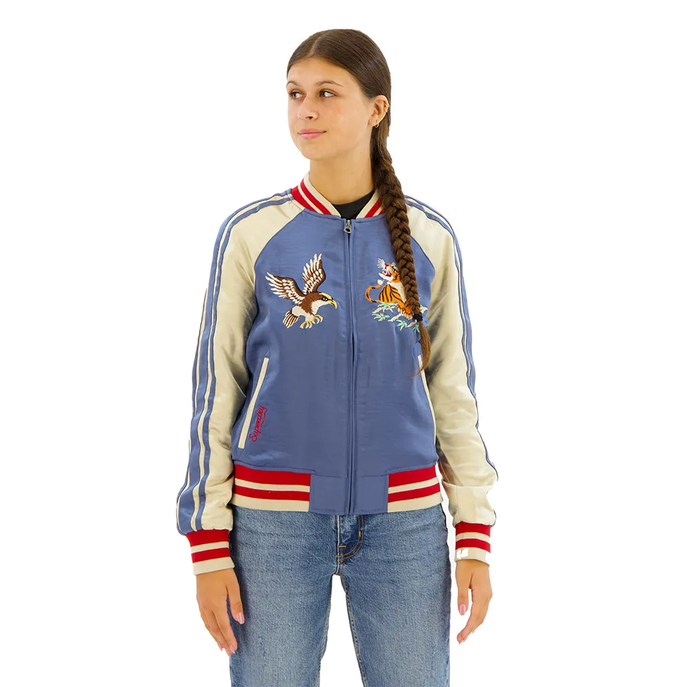 

Куртка Superdry Suikajan Embroidered bomber, синий