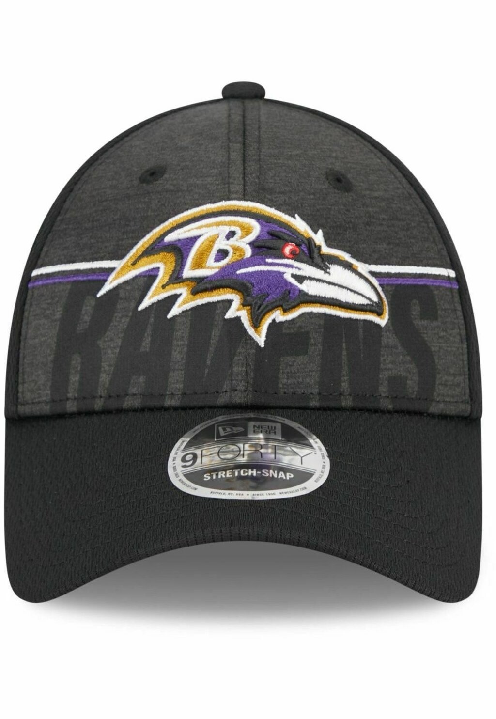 

Бейсболка 9FORTY STRETCH TRAINING 2023 BALTIMORE RAVENS New Era, черный